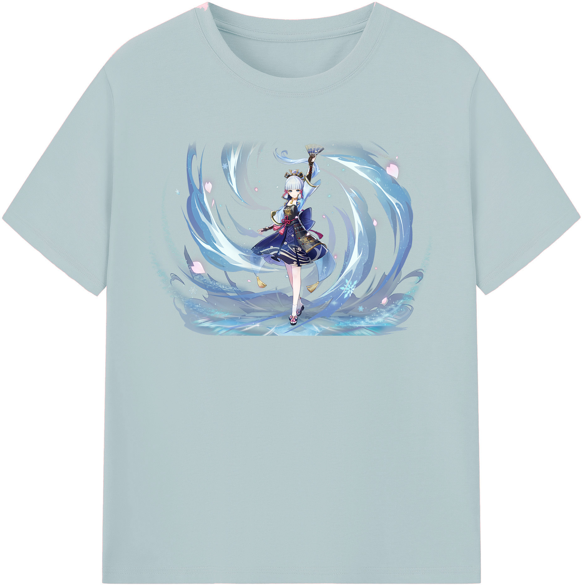 げんし神 神里綾華 神宮寺レン genshin Kamimiya Ren 綿100％半袖Tシャツ（フロントプリント）